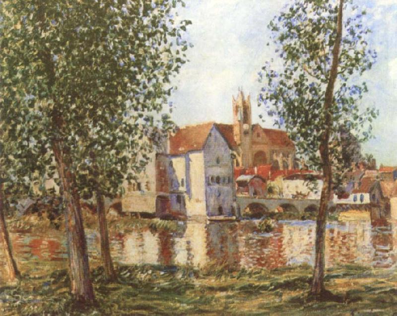 Alfred Sisley Moret-sur-Loing in Morning Sum China oil painting art